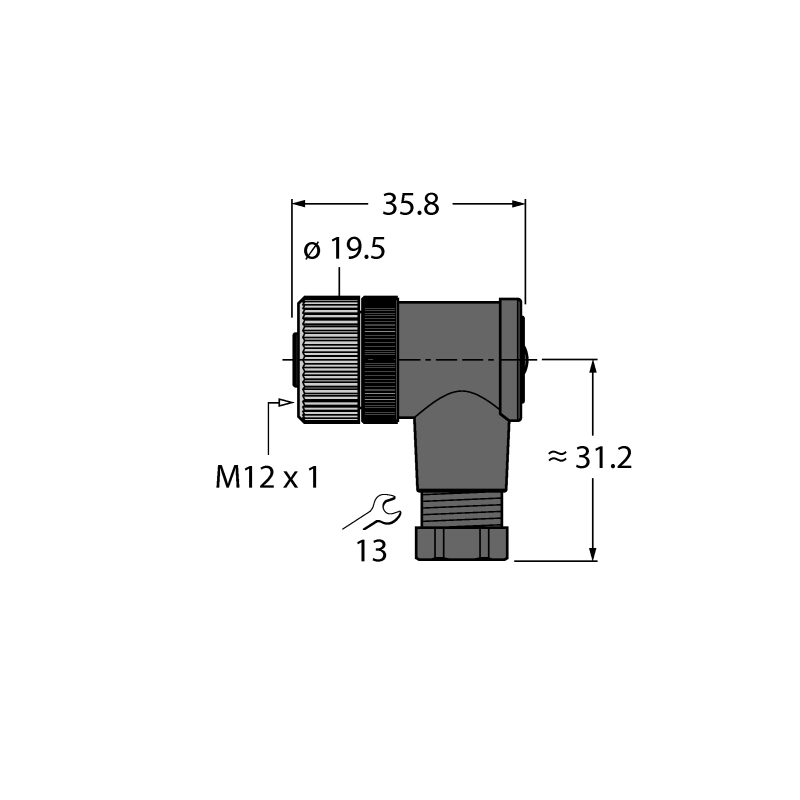 Разъем разборный Turck B8251-0 