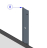 Internal glass fastening (hinge) Bake Off Mistral 6TTR