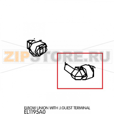 Elbow union with J.Guest terminal Unox XVC 315G Elbow union with J.Guest terminal Unox XVC 315GЗапчасть на деталировке под номером: 27Название запчасти на английском языке: Elbow union with J.Guest terminal Unox XVC 315G