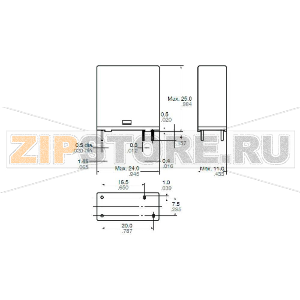 Реле электромагнитное 12 В/DC, 10 А, 1 шт Panasonic LKP1AF12 