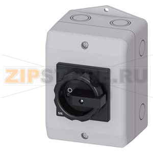 ГЛАВНЫЙ ВЫКЛЮЧАТЕЛЬ 3 ПОЛЮСА IU=32, P/AC-23A AT 400V=11,5KW 1НO+1НЗ, 1 N-КЛЕММА ВСТРОЕН В M.P.КОРПУС, IP65 ПОВОРОТНАЯ РУКОЯТКА ЧЕРНАЯ МЕТРИЧЕСКОЕ КРЕПЛЕНИЕ Siemens 3LD2264-1GP51 