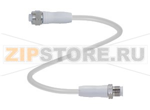 Кабель датчика-исполнительного устройства Connection cable V1-GV4A-10M-PP-W1-V1-GV4A Pepperl+Fuchs Описание оборудованияCordset, M12 to M12, V4A stainless steel, wash-down design, 4-pin, PP cable