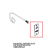Magnetic support plate for door microsw. Unox XBC 805