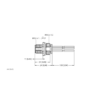 Разъем фланцевый M12 (папа) Turck FS54PK-0.5/M16