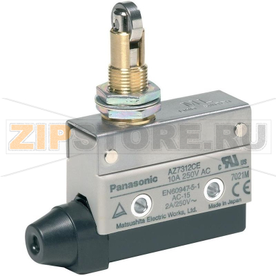 Выключатель концевой с роликом 115 В/DC, 250 В/AC, 10 А, IP64, 1 шт Panasonic AZ7312CEJ 