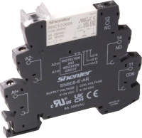 Розетка с реле 1CО 6A, вход 24VDC, реле 24VDC, винтовые зажимы Shenler RNC1CO024+SNB05-E-AR