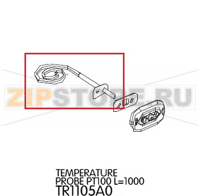 Temperature probe PT100 L=1000 Unox XL 405 Temperature probe PT100 L=1000 Unox XL 405Запчасть на деталировке под номером: 33Название запчасти на английском языке: Temperature probe PT100 L=1000 Unox XL 405