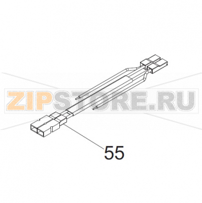 Cavo collegamento sri doppio Sirman Sirio 2 UL Cavo collegamento sri doppio Sirman Sirio 2 ULЗапчасть на деталировке под номером: 55Название запчасти на итальянском языке: Cavo collegamento sri doppio Sirman Sirio 2 UL