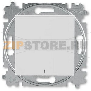 Переключатель одноклавишный с ориентировочной подсветкой, серый ABB 2CHH590646A6016 