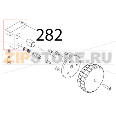 Supp. vite s/fine ant. an. c. LX Sirman Anniversario 300 Supp. vite s/fine ant. an. c. LX Sirman Anniversario 300Запчасть на деталировке под номером: 282