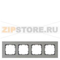 DELTA MIRO РАМКА 4-МЕСТН. АЛЮМИНИЙ Siemens 5TG1124-0
