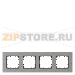 DELTA MIRO РАМКА 4-МЕСТН. АЛЮМИНИЙ Siemens 5TG1124-0 