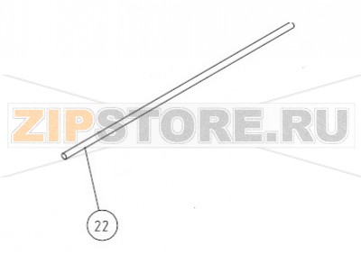 Ручка двери D=15 L=756 Unox XF 085 Оригинальное название запчасти: 2H060 - MANIGLIA TUBO AISI 304 D=15 L=756 Unox XF 085 На деталировке запчасть Unox XF 085 под номером: 22