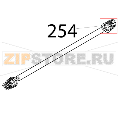 Molla barra tonda D18 Sirman Mirra 220 Molla barra tonda D18 Sirman Mirra 220Запчасть на деталировке под номером: 254