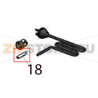 Support shaft Hurakan HKN-EF16 Support shaft Hurakan HKN-EF16Запчасть на деталировке под номером: 18