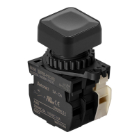 Выключатель кнопочный, Ø отверстия: 22/25 мм Autonics S2PRS-P1K2ABM