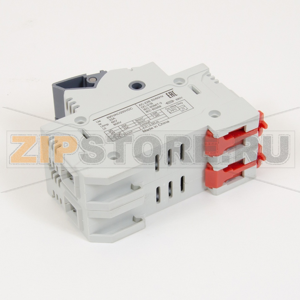 ПВР модульный 32 А, 2Р, 10x38 мм, LED Sinvel SV32-2S 