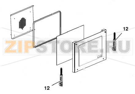 Петли дверные (2 шт) Unox XF023 Оригинальное название запчасти: CR1065A - DOOR HINGE L. MICRO ANNA Unox XF023 На деталировке запчасть Unox XF023 под номером: 12