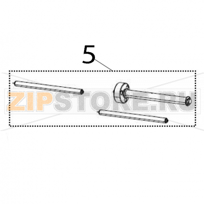 Ribbon rollers Zebra ZT600 Ribbon rollers Zebra ZT600Запчасть на деталировке под номером: 5