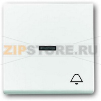 Клавиша выключателя/переключателя/кнопки с символом "Звонок", альпийский белый ABB 549.30