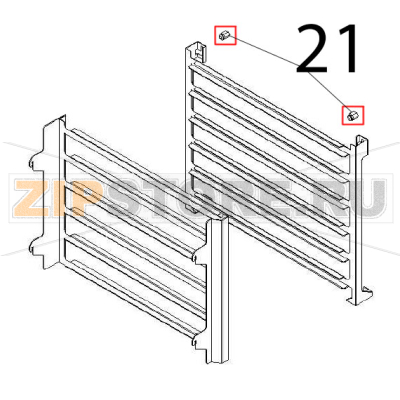 Tray M6 holder pin Angelo Po FX61E1 Tray M6 holder pin Angelo Po FX61E1Запчасть на деталировке под номером: 21
