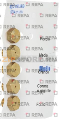 NAT. GAS INJECTORS 8MC GERMANIA KIT 5PCS 