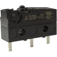 Микропереключатель 250 В/AC, 6 A, 1 x вкл/вкл, 1 шт Zippy SW1-06S1-00P0-Z