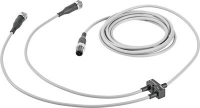 Коллектор Festo NEDY-L2R1-V1-M12G5-U-0.3L-M12G4-2.5R