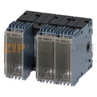 Разъединитель с предохранителем 63A, типоразмер 2, 3-пол.LV HRC-fuse Sz. 000 and 00 Frontoperatingmechanism center Basic device without handle плоские клеммы on the rear specific SIVACON part number Siemens 3KF1306-0MR11-8AA1