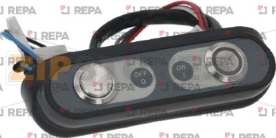 ПАНЕЛЬ С НАКОННЫМИ ОВАЛЬНЫМИ КНОПКАМИ ВКЛ-ВЫКЛ 