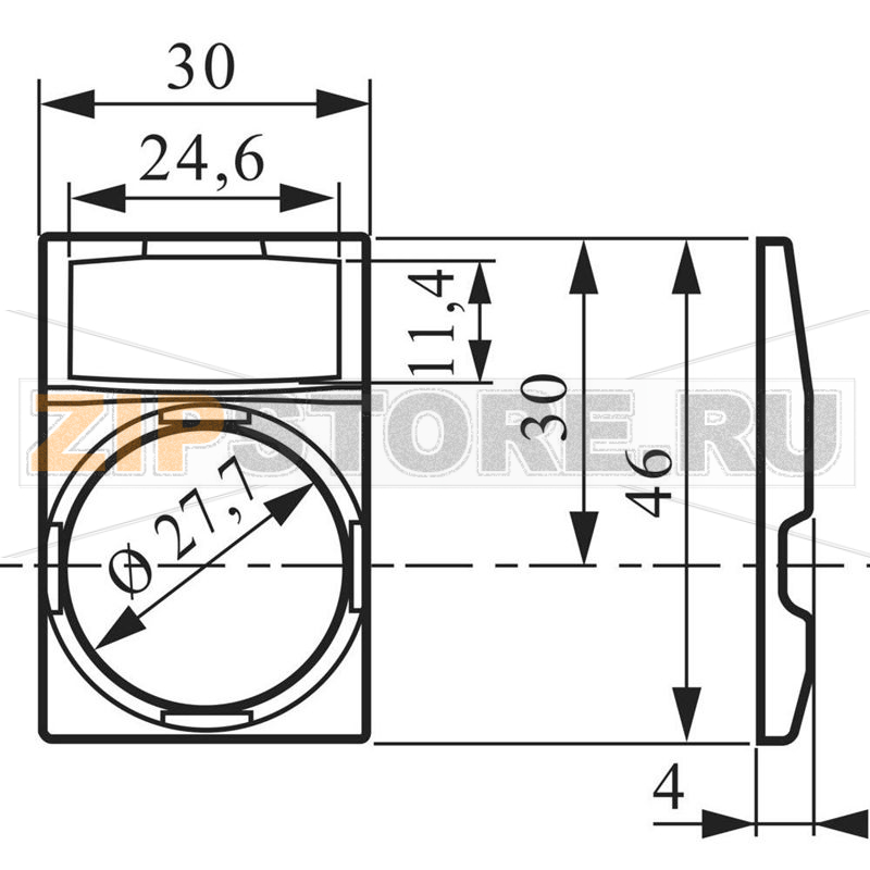 Подставка для знака, квадратная, черная, 1 шт Baco BALWP4 