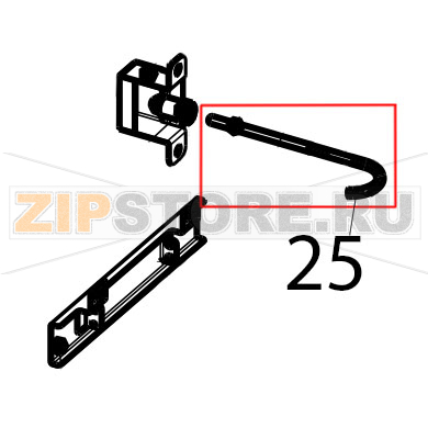 Probe with D4 bicone PT1000, L=1000 Tecnoinox GFB10DS Probe with D4 bicone PT1000, L=1000 Tecnoinox GFB10DSЗапчасть на деталировке под номером: 25