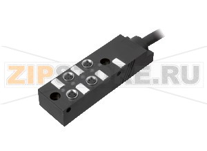 Соединительный блок Splitter box M8 V3-4A-E2-5M-PUR Pepperl+Fuchs Описание оборудованияSplitter box 4&nbspx&nbspM8 single allocation, with trunk cable