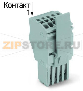 1-проводниковая розетка; Фиксирующий рычаг; 1,5; 15-пол.; 1,50 mm; серые Wago 2020-115/125-000 
