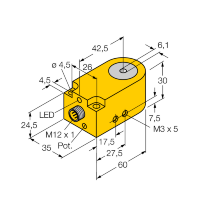 Датчик индуктивный Turck BI6R-W30-DAN6X-H1141