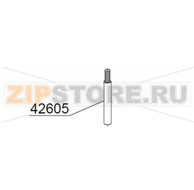 Top axle extension DIHR GS 40 Top axle extension DIHR GS 40Запчасть на деталировке под номером: 42605Название запчасти на английском языке: Top axle extension DIHR GS 40