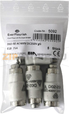 Предохранитель Neozed D02, 25 А, 5 шт GAO 