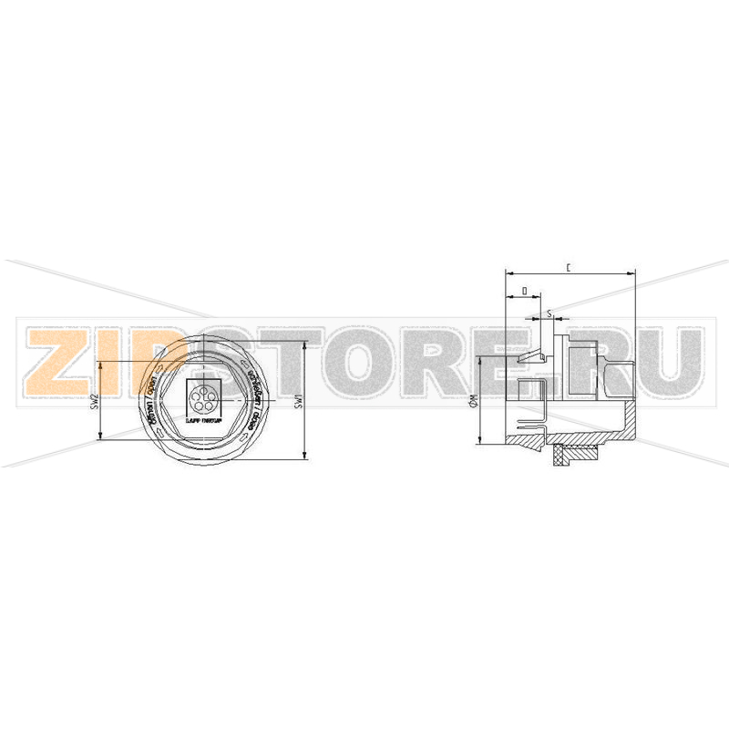 Ввод кабельный, M20, материал: полиамид, 1 шт Lapp SKINTOP CLICK BS 