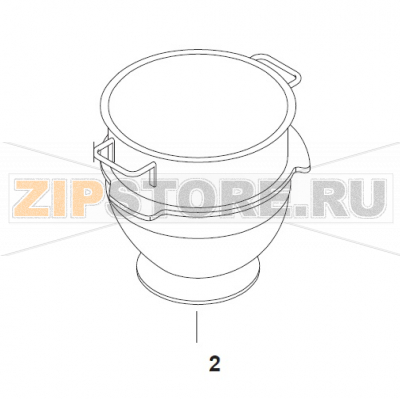40L Bowl SS Acidproof Bear Varimixer AR40 VL-1S                                                                      40L Bowl SS Acidproof Bear Varimixer AR40 VL-1SЗапчасть на сборочном чертеже под номером: 2Название запчасти на датском&nbsp;языке: 40L Bowl SS Acidproof Bear Varimixer AR40 VL-1S