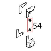 Distanziale porta in ottone Tecnoeka KF 966 D AL UD