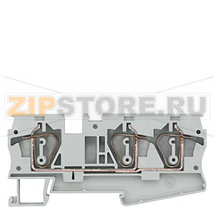 КЛЕММА ПРОХОДНАЯ ПРУЖИННОЕ ПОДСОЕДИНЕНИЕ, 3 ПОДСОЕДИНЕНИЯ: 0.5 - 6 MM2, ШИРИНА: 8.2 MM, СЕРАЯ Siemens 8WH2003-0AH00 