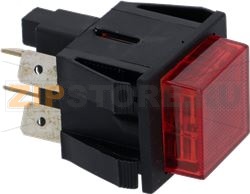 КРАСНАЯ ДВУХПОЛЮСНАЯ КНОПКА 16А 250В 