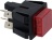 КРАСНАЯ ДВУХПОЛЮСНАЯ КНОПКА 16А 250В
