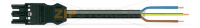 pre-assembled connecting cable; Eca; Socket/open-ended; 3-pole; Cod. A; H05VV-F 3G 1.5 mm; 7 m; 1,50 mm; black Wago 771-9993/106-701