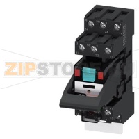 КОМПЛЕКТНОЕ ВТЫЧНОЕ РЕЛЕ  AC 115V, 3 П КОНТАКТА, СВЕТОДИОД КРАСНЫЙ, СТАНДАРТНЫЙ ЦОКОЛЬ ВИНТОВЫЕ КЛЕММЫ, 3.5 MM PINNING Siemens LZS:PT3A5S15