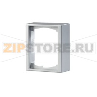 Рамка одноместная, 100 мм, монтаж: наружный, серебристый алюминий ABB 2TKA000293G1