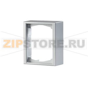 Рамка одноместная, 100 мм, монтаж: наружный, серебристый алюминий ABB 2TKA000293G1 