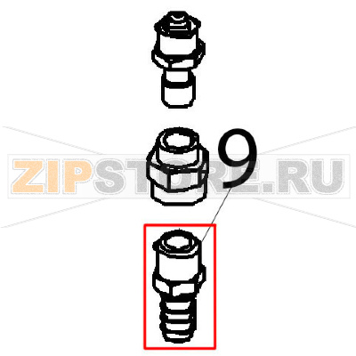 Raccordo Angelo Po FX101G2 Raccordo Angelo Po FX101G2Запчасть на деталировке под номером: 9