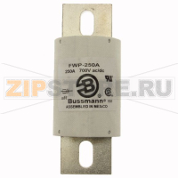 Предохранитель, 250 A, AC 700 В, DC 700 В, 200 кА, 51x130 мм, UL Eaton BUSS HIGH SPEED FUSE