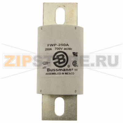 Предохранитель, 250 A, AC 700 В, DC 700 В, 200 кА, 51x130 мм, UL Eaton BUSS HIGH SPEED FUSE 